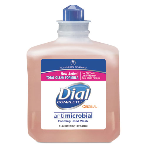 Dial® Professional Antimicrobial Foaming Hand Wash, Original, 1 L, 6/Carton