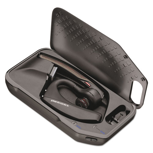 Image of Poly® Voyager 5200 Uc Monaural Over The Ear Bluetooth Headset, Black