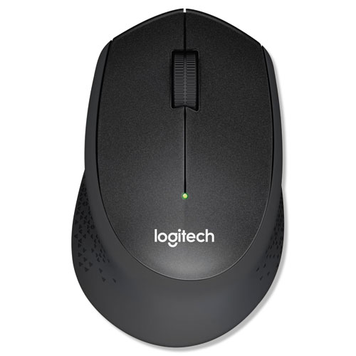 Logitech® M330 Silent Plus Mouse, 2.4 GHz Frequency/33 ft Wireless Range, Right Hand Use, Black