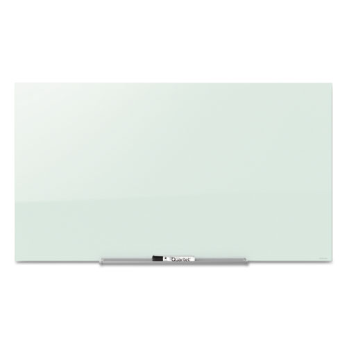 Quartet® InvisaMount Magnetic Glass Marker Board, 39 x 22, White Surface