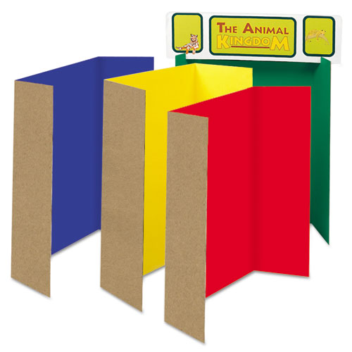Image of Pacon® Spotlight Corrugated Presentation Display Boards, 48 X 36, Blue, Green, Red, Yellow, 4/Carton
