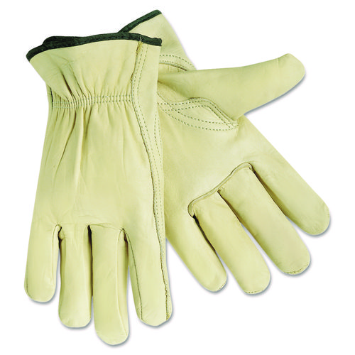 Image of Mcr™ Safety Full Leather Cow Grain Gloves, X-Large, 1 Pair