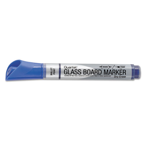 Image of Quartet® Premium Glass Board Dry Erase Marker, Broad Bullet Tip, Assorted Colors, 4/Pack