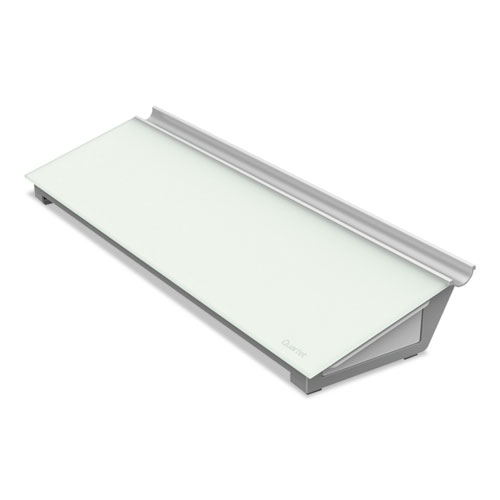 Image of Glass Dry Erase Desktop Computer Pad, 18 x 6, White