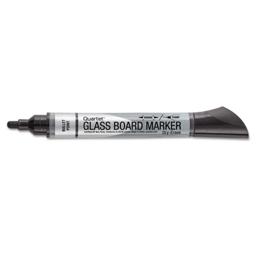 Image of Quartet® Premium Glass Board Dry Erase Marker, Broad Bullet Tip, Assorted Colors, 4/Pack