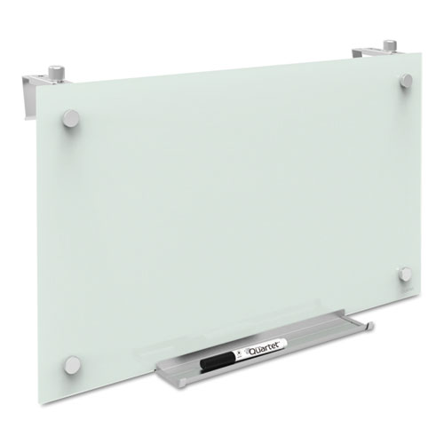 Image of Quartet® Infinity Magnetic Glass Dry Erase Cubicle Board, 30 X 18, White Surface