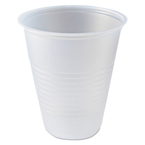 RK Ribbed Cold Drink Cups, 7 oz, Clear, 100 Bag, 25 Bags/Carton FABRK7