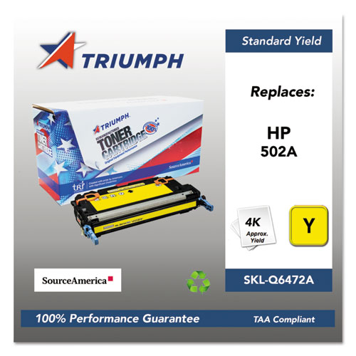 751000NSH0297 REMANUFACTURED Q6472A (502A) TONER, 4000 PAGE-YIELD, YELLOW