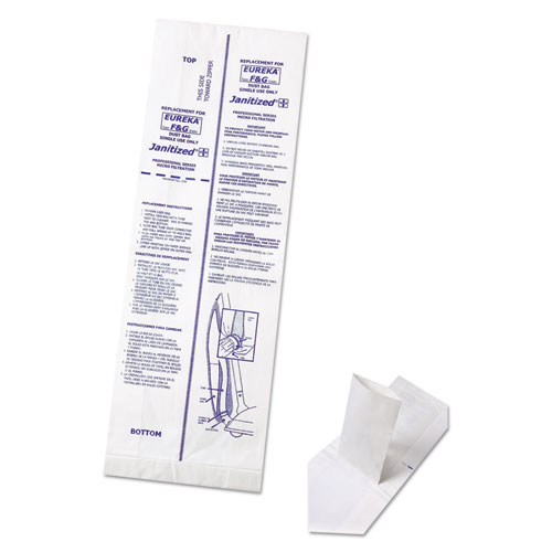 Image of Vacuum Filter Bags Designed to Fit Eureka F and G, 100/Carton