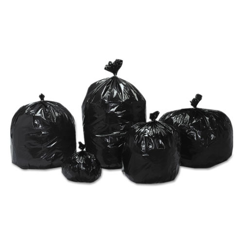8105013862362, SKILCRAFT Recycled Content Trash Can Liners, 56 gal, 1.5 mil, 43", Brown/Black, 100/Box