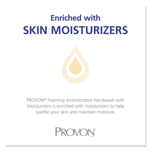 Image of Provon® Foam Antimicrobial Handwash, Moisturizer, Fmx-12 Dispenser, Light Floral, 1,250 Ml Pump