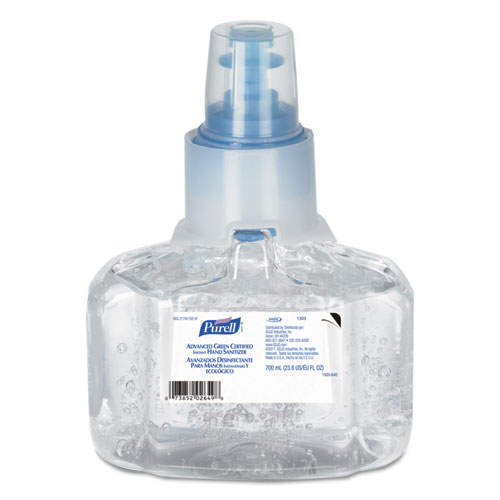 Image of Purell® Advanced Hand Sanitizer Green Certified Gel Refill, For Ltx-7 Dispensers, 700 Ml, Fragrance-Free