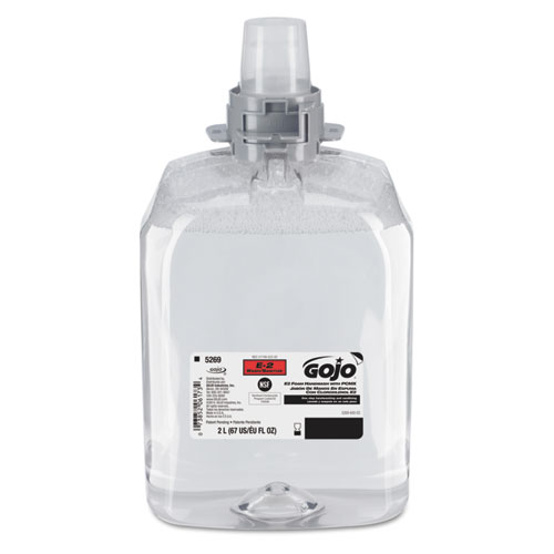 GOJO® E2 Foam Handwash with PCMX for FMX-20 Dispensers, Fragrance-Free, 2,000 mL Refill, 2/Carton