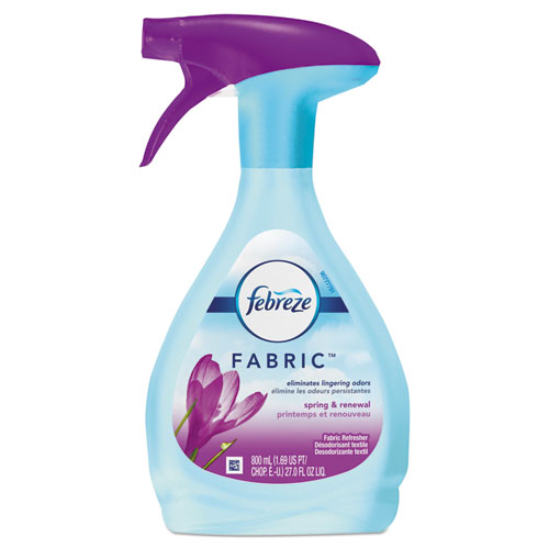 Febreze® FABRIC Refresher/Odor Eliminator, Spring & Renewal, 27 oz Spray Bottle, 4/Carton