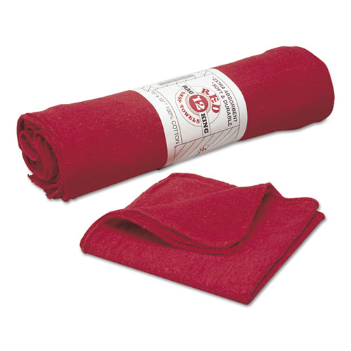 7920014541148, SKILCRAFT, Machinery Wiping Towels, 15 x 15, Red, 288/Carton