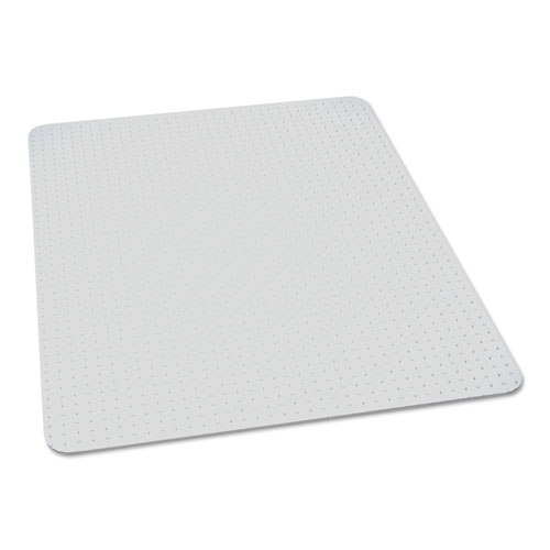 7220016568330, SKILCRAFT Biobased Chair Mat for Low/Medium Pile Carpet, 60 x 60, No Lip, Clear