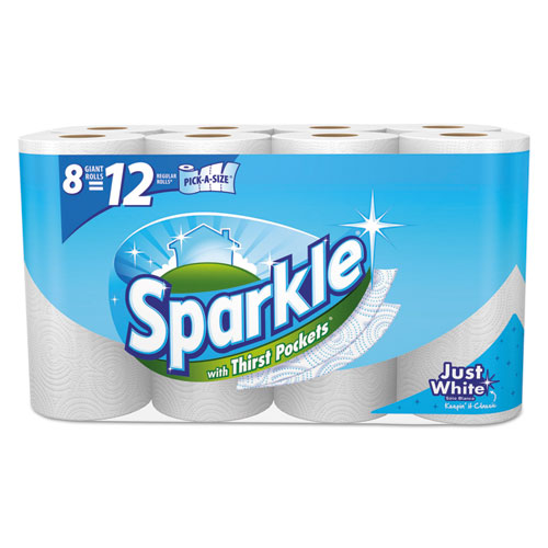 Sparkle® Pick-A-Size Perforated Roll Towels with Thirst Pockets, 2-Ply, 11x7,102/Rl,8/Pk