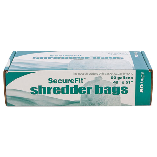 8105015574982, Heavy-Duty Shredder Bags, 60 gal Capacity, 50/BX