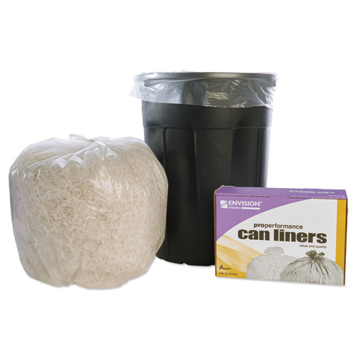 8105015574972, SKILCRAFT High Density (HDPE) Coreless Roll Can Liners, 30 gal, 10 microns, 30" x 37", Natural, 500/Box