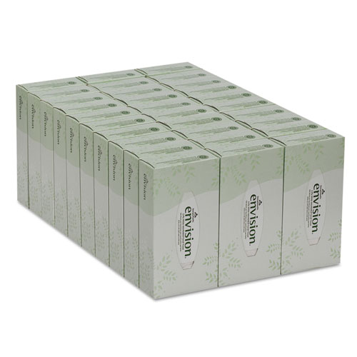 Facial Tissue, 2-Ply, White, 100 Sheets/Box, 30 Boxes/Carton