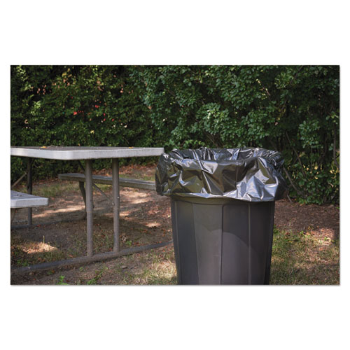 Insect-Repellent Trash Bags, 55 gal, 2 mil, 37" x 52", Black, 65/Box