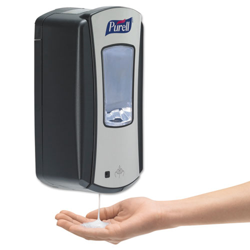 Image of LTX-12 Touch-Free Dispenser, 1,200 mL, 5.75 x 4 x 10.5, Black