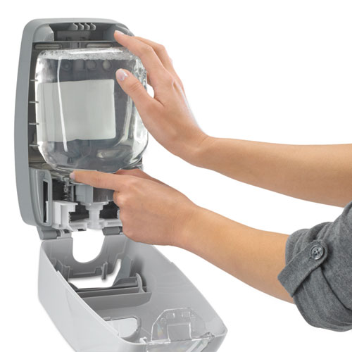 Image of FMX-12 Foam Hand Sanitizer Dispenser, 1,200 mL Refill, 6.6 x 5.13 x 11, White