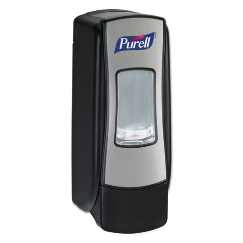 Image of Purell® Adx-7 Dispenser, 700 Ml, 3.75 X 3.5 X 9.75, Chrome/Black