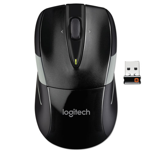 Logitech® M525 Wireless Mouse, 2.4 GHz Frequency/33 ft Wireless Range, Left/Right Hand Use, Black