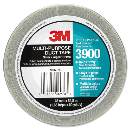 3M™ Multi-Purpose Duct Tape 3900, General Maintenance, 48mm x 54.8m, Silver