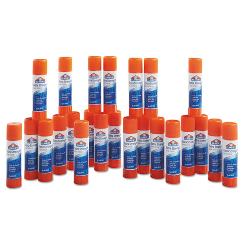 Extra-Strength Office Glue Stick, 0.28 oz, Dries Clear, 24/Pack
