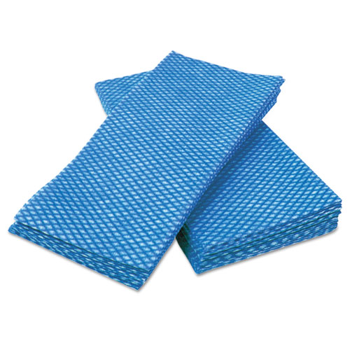 Tuff-Job Durable Foodservice Towels, Blue/white, 12 X 24, 200/carton