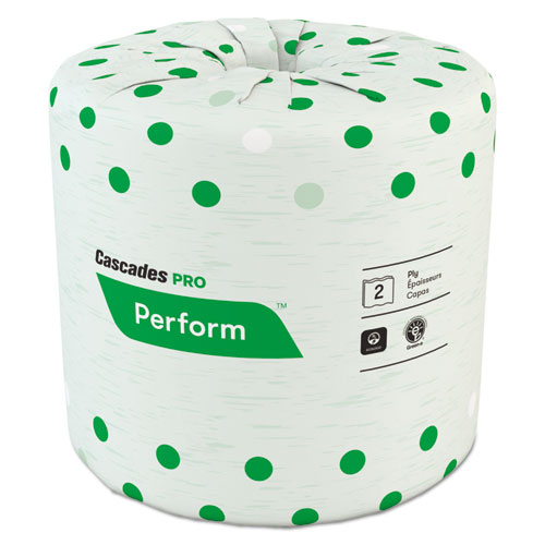 Perform Bathroom Tissue, Septic Safe, 2-Ply, White, 4 x 3.5, 336 Sheets/Roll, 48 Rolls/Carton