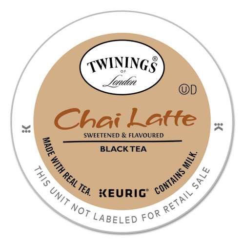 Image of Twinings® Tea K-Cups, Chai Tea With Non-Fat Milk And Sweetener, 0.53 Oz K-Cups, 24/Box