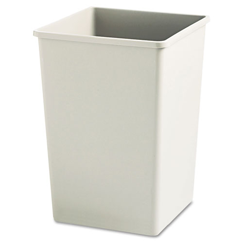Rubbermaid 1971956 200 Qt. / 50 Gallon Gray Standard Step-On Wheeled  Rectangular Trash Can with Lid