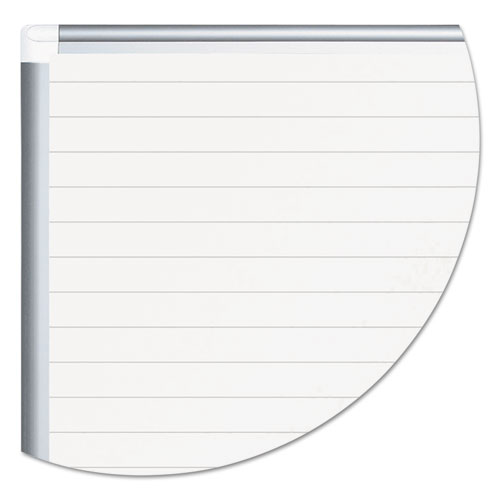 Ruled Magnetic Steel Dry Erase Planning Board, 72 x 48, White Surface, Silver Aluminum Frame