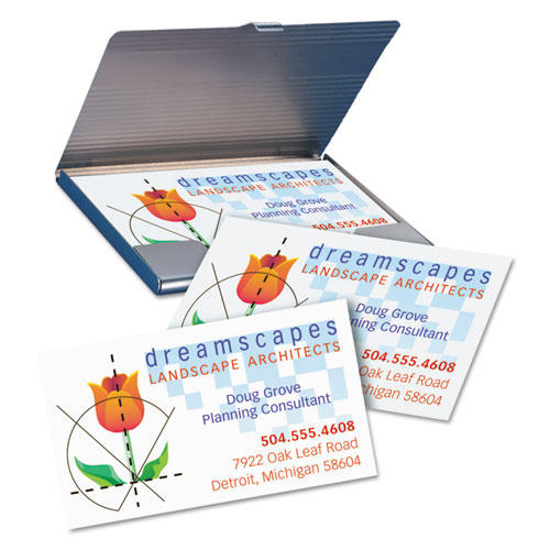 PRINTABLE MICROPERFORATED BUSINESS CARDS WITH SURE FEED TECHNOLOGY, INKJET, 2 X 3.5, WHITE, MATTE, 1000/BOX