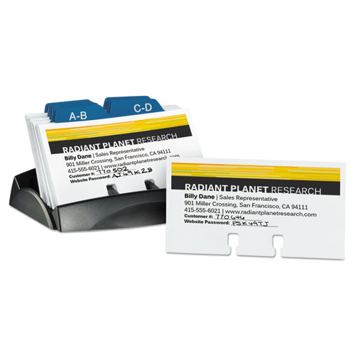 Image of Small Rotary Cards, Laser/Inkjet, 2.17 x 4, White, 8 Cards/Sheet, 400 Cards/Box