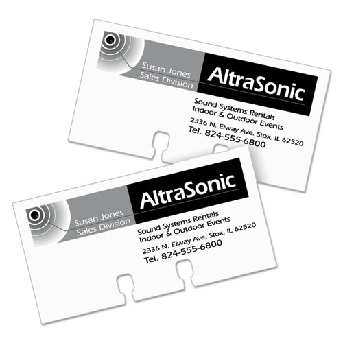 Image of Avery® Small Rotary Cards, Laser/Inkjet, 2.17 X 4, White, 8 Cards/Sheet, 400 Cards/Box