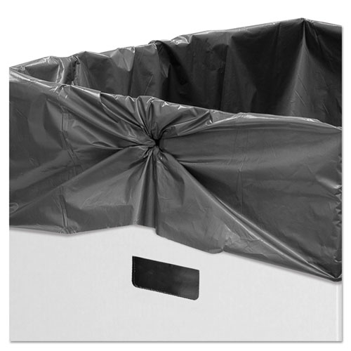 Image of Waste and Recycling Bin, 42 gal, White, 10/Carton