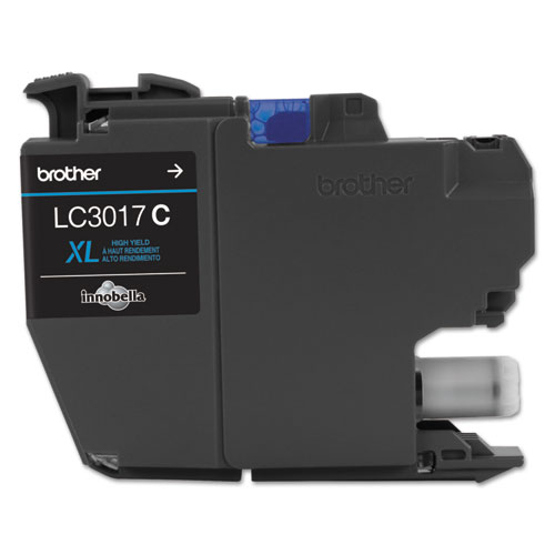 Image of Brother Lc3017C Innobella High-Yield Ink, 550 Page-Yield, Cyan