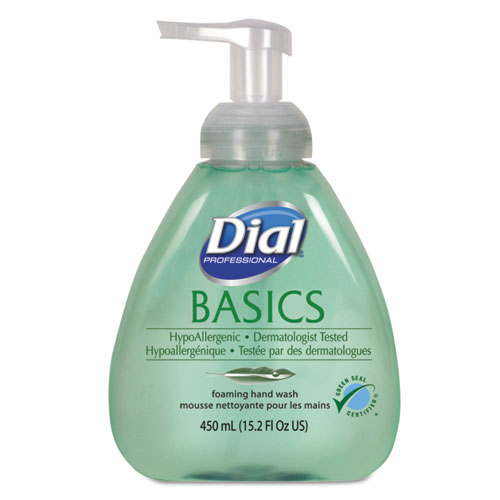 Dial® Professional Basics Hypoallergenic Foaming Hand Wash, Honeysuckle, 1 gal