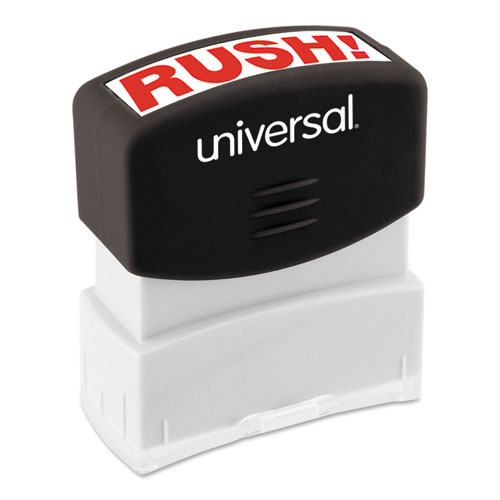 Image of Universal® Message Stamp, Rush, Pre-Inked One-Color, Red