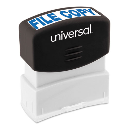 Image of Universal® Message Stamp, File Copy, Pre-Inked One-Color, Blue