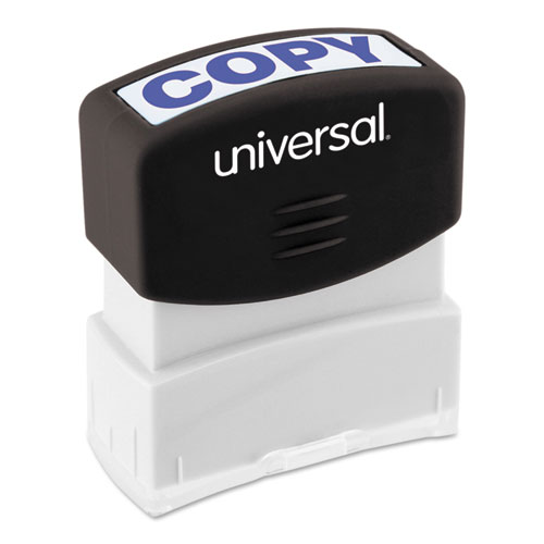 Image of Universal® Message Stamp, Copy, Pre-Inked One-Color, Blue