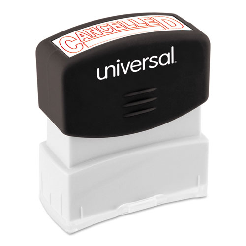 Image of Message Stamp, CANCELLED, Pre-Inked One-Color, Red