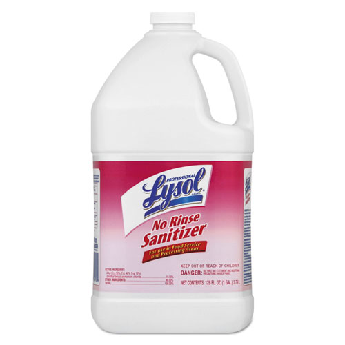 Professional LYSOL® Brand No Rinse Sanitizer Concentrate, 1 gal Bottle, 4/Carton