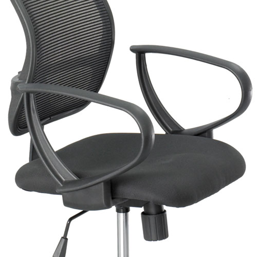 Optional Loop Arm Kit for Mesh Extended Height Chairs for Safco Vue Mesh Extended-Height Chairs, Black, 2/Set