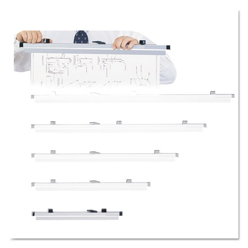 Sheet File Hanging Clamps, 100 Sheets Per Clamp, 18" Length, 6/Carton