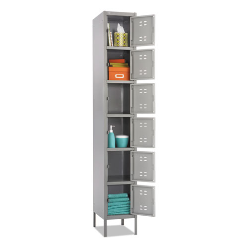 Image of Safco® Box Locker, 12W X 18D X 78H, Two-Tone Gray